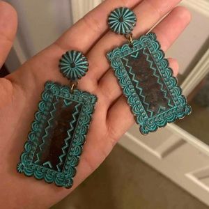 Long western earrings